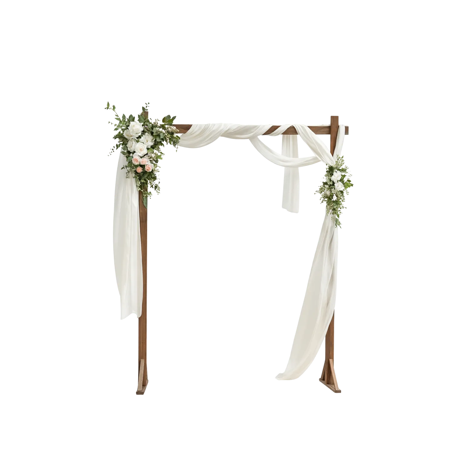 Dark Wood Rectangular Arch